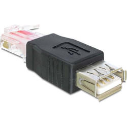 Delock Adapter USB female  RJ45 male