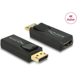 Delock Adapter DisplayPort 1.2 male > HDMI female 4K Active black