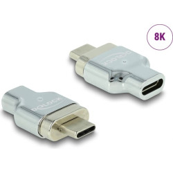 Delock Thunderbolt™ 3 / USB Type-C™ (DP Alt Mode) 8K 30 Hz Magnetic Adapter male to female