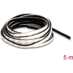 Delock Brush Strip self-adhesive 5 mm - length 5 m black