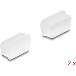 Delock Dust cover for D-Sub 9 / D-Sub 15 VGA female 2 pieces transparent