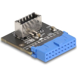 Delock USB 5 Gbps Adapter Pin Header female to internal USB Type-E Key A female angled