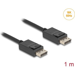 Delock Coaxial DisplayPort cable 16K 60 Hz 80 Gbps 1 m