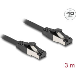 Delock RJ45 Network Cable Cat.8.1 S/FTP 3 m up to 40 Gbps black