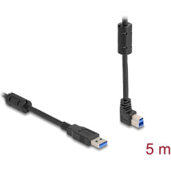 Delock USB 5 Gbps Cable Type-A male to Type-B male 90° upwards angled 5 m