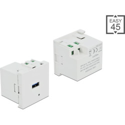 Delock Easy 45 USB Ladeportmodul 1 x USB Typ-A