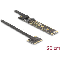 Delock Adapter Mini PCIe male to M.2 Key M female with cable 20 cm