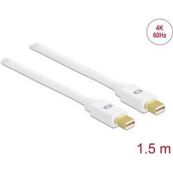 Delock Cable Mini DisplayPort 1.2 male > Mini DisplayPort male 4K 60 Hz 1.5 m