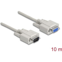 Delock Serial Cable D-Sub 9 male to female 10 m