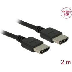 Delock Premium HDMI Cable 4K 60 Hz 2 m