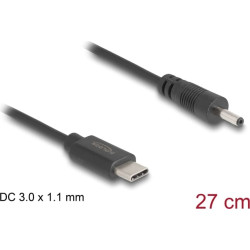 Delock USB Type-C™ Power Cable to DC 3.0 x 1.1 mm male 27 cm