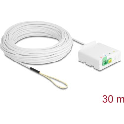 Delock Optical Fiber Connection Box 2 x SC/APC Simplex with drop cable set 30 m