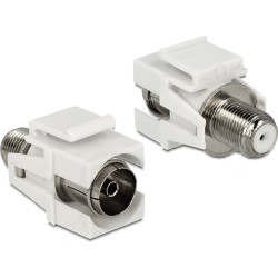 Delock Keystone module IEC female  F female