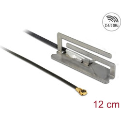 Delock WLAN Antenna MHF IV/ HSC MXHP32 802.11 ac/a/h/b/g/n PIFA 1.6 dBi 12 cm internal