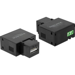 Delock Keystone Module USB Type-A Charging Port 1 A black