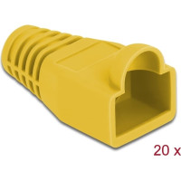 Delock Strain relief for RJ45 plug yellow 20 pieces
