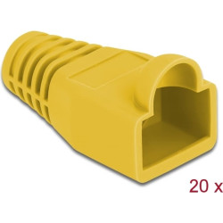 Delock Strain relief for RJ45 plug yellow 20 pieces