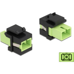 Delock Keystone Module SC Simplex female to SC Simplex female limegreen / black