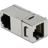 Delock Keystone Module RJ45 jack to RJ45 jack Cat.6A 90° angled