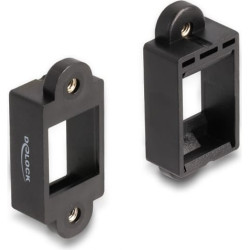Delock Keystone Holder for installation with screw connection black