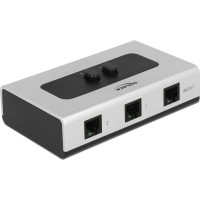 Delock Switch RJ11 2 port manual bidirectional