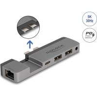 Delock Docking Station for MacBook Pro / MacBook Air Thunderbolt™ 4 with 5K Resolution / 100 W PD / 10 Gbps Hub / LAN / Audio