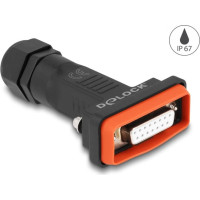 Delock D-Sub 15 pin female with housing IP67 waterproof