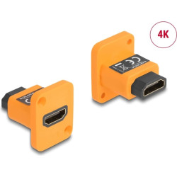 Delock D-Type Module HDMI-A female to female 4K orange