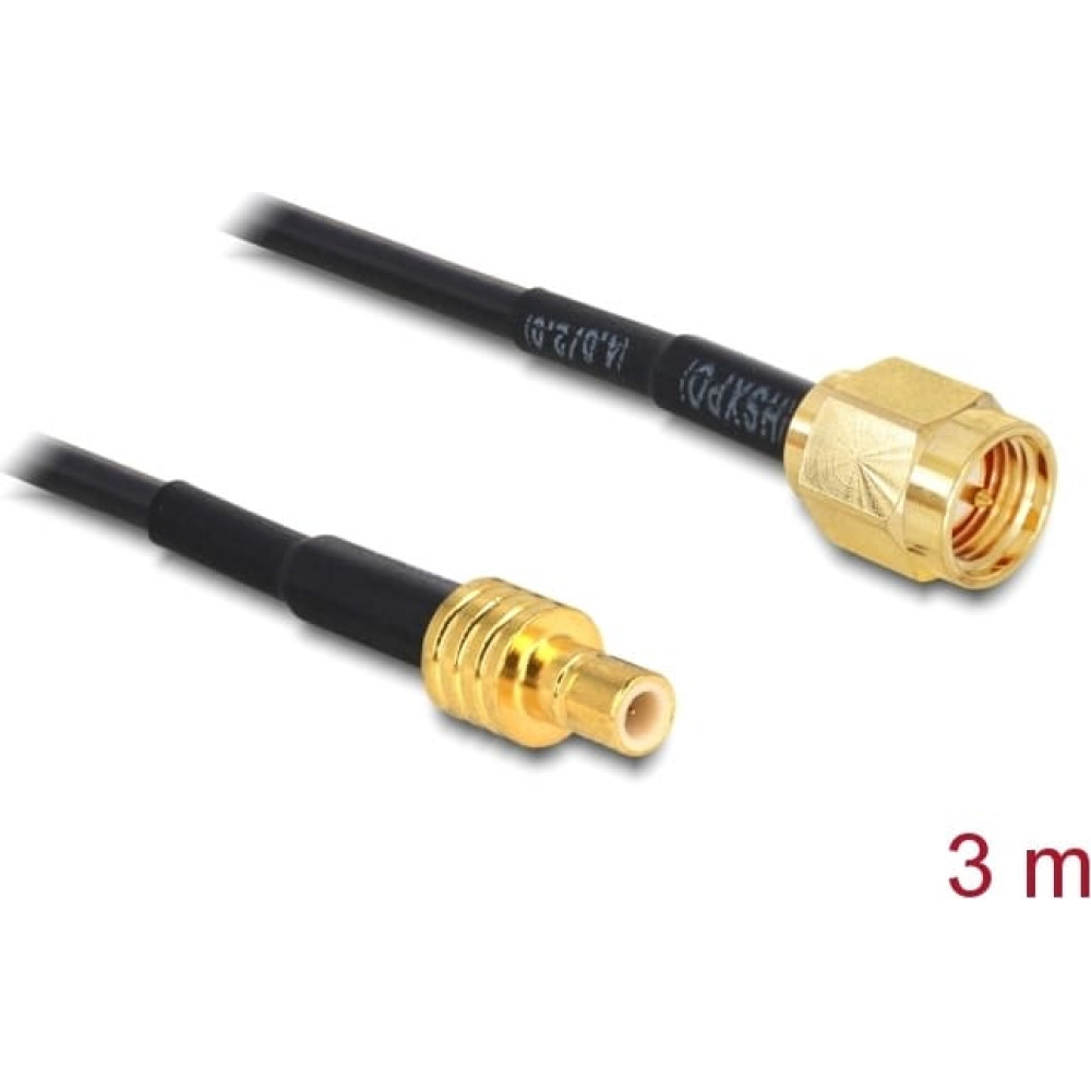 Delock Antenna Cable SMA Plug > SMB Jack RG-174 3 m