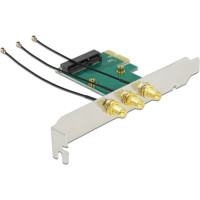 Delock PCI Express x1 Card > Mini PCIe Slot + 3 RP-SMA Ports
