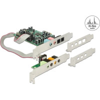 Delock PCI Express x1 Soundcard 7.1 - 24 Bit / 192 kHz with TOSLINK In / Out