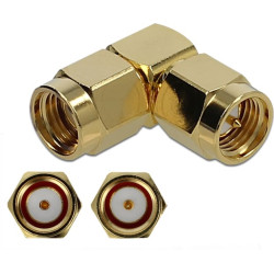Delock Adapter SMA plug to RP-SMA plug 90° 10 GHz