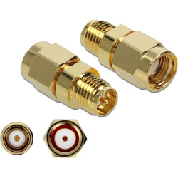 Delock Adapter RP-SMA plug to RP-SMA jack 10 GHz
