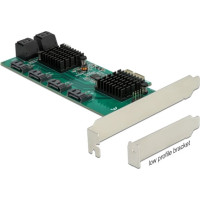 Delock 8 port SATA PCI Express x1 Card - Low Profile Form Factor