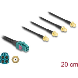 Delock Cable Mini FAKRA Z jack quad to 4 x SMA jack