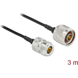 Delock Antenna Cable N plug to N jack LMR/CFD100 3 m low loss