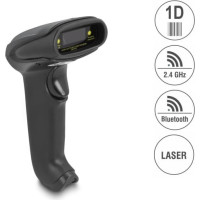 Delock Barcode Scanner 1D Laser for 2.4 GHz, Bluetooth or USB