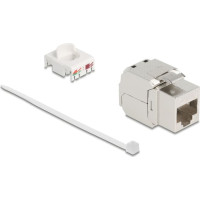 Delock Keystone Module RJ45 jack to LSA Cat.8.1 with metal latch toolfree