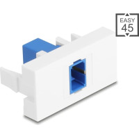 Delock Easy 45 Module SC Simplex female to SC Simplex female blue / white