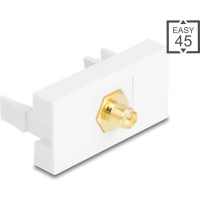 Delock Easy 45 Module RP-SMA female to RP-SMA female white