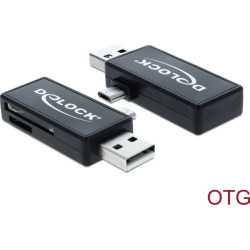 Delock Micro USB OTG Card Reader + USB A male