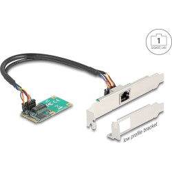 Delock Mini PCIe I/O PCIe full size 1 x RJ45 Gigabit LAN