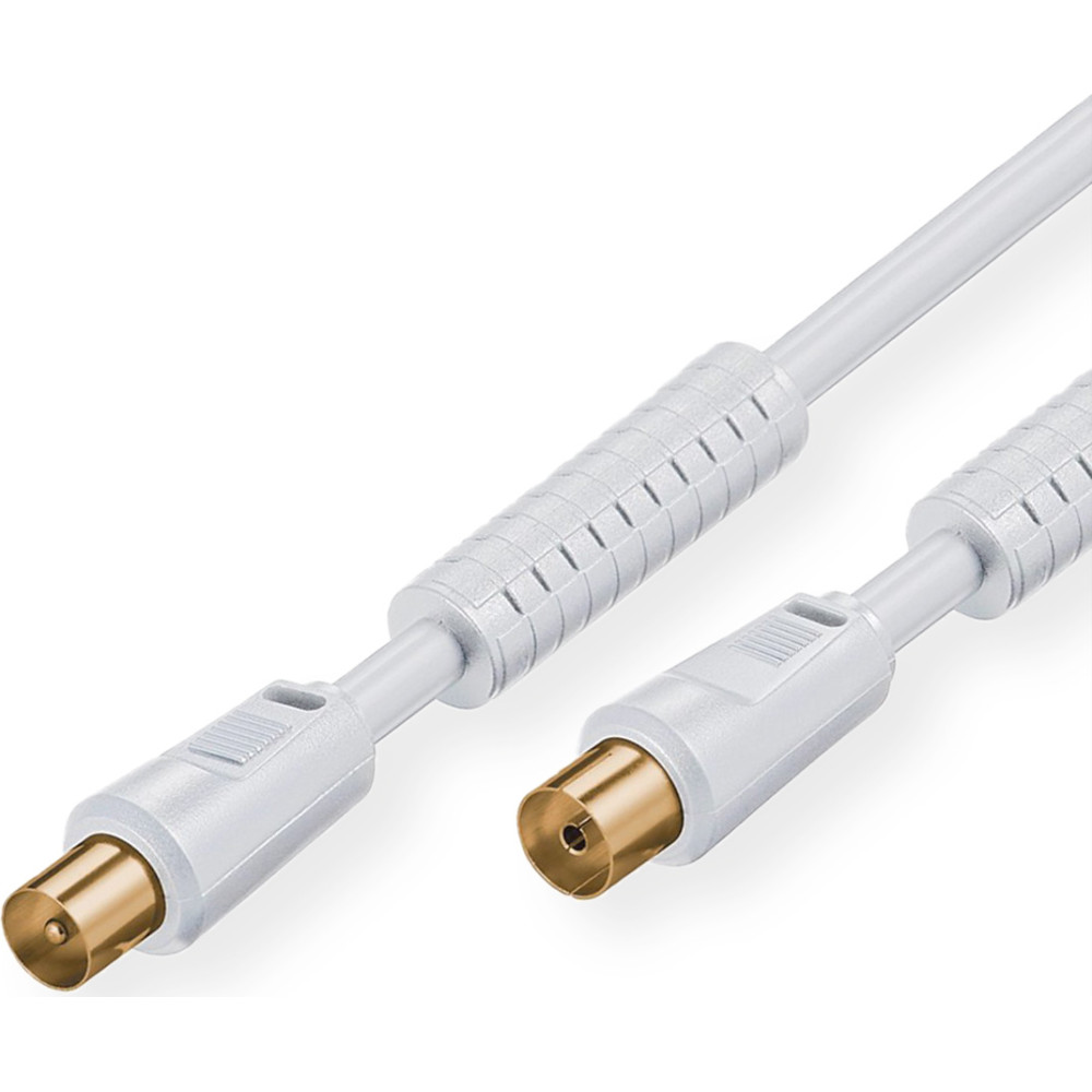 Divers Antenna Cable, M - F, white, 3.5 m