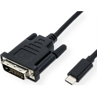 Value USB Type C - DVI Cable, M/M, 1 m