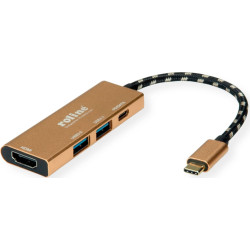 Dokstacija USB TypeC > 4K HDMI, 2xUSB3.2, 1xUSBTypeC PD