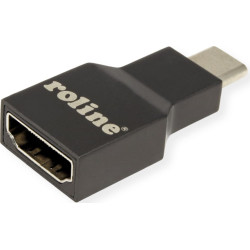 Roline Type C - HDMI Adapter, M/F, grey