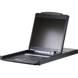Aten CL1008M KVM-Switch, 43cm TFT, VGA, PS/2-USB, 8 Port, DE-Layout