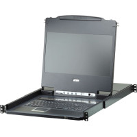 Aten CL6708MW  43cm LCD KVM Switch, USB-DVI  8 Port, US-Layout
