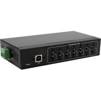 Exsys EX-11217HMVS 7 Port USB 2.0 Metall HUB mit Netzteil 5V/2A Genesys Chipset