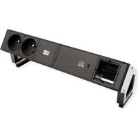 Bachmann DESK2 2xUTE 1xUSB C 60W 1xCM 0.2m GST18 RAL9005